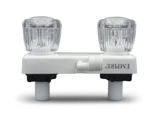 B&B Molders Shower Diverter Valve, Two 90-Degree Outlets, Polar White