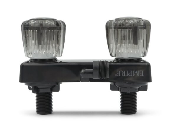 B&B Molders Shower Diverter Valve, Two 90-Degree Outlets, Black