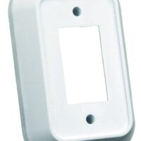 JR Products Single Switch Plate Cover, White