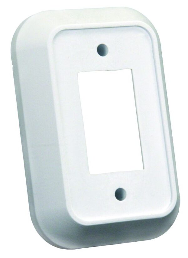JR Products Single Switch Plate Cover, White