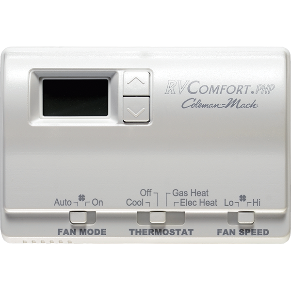 Coleman Mach Two-Stage RV Wall Thermostat, 12V, Digital, Marine Compatible