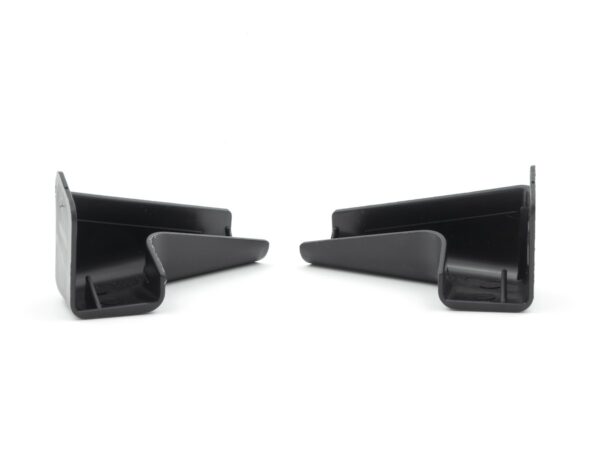 B&B Molders Drip Rail Gutter Spout, Black, 1-1/16 Inch, Set of 4