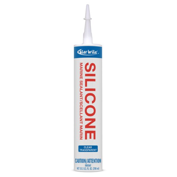 Star Brite Marine Silicone Sealant, Clear, 10.1 oz Cartridge