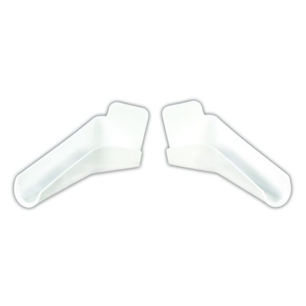 JR Products Gutter Spout Polar White, Set of 2