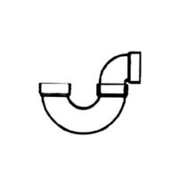 LaSalle Bristol P-Trap, 1-1/2 Inch Slip, Black