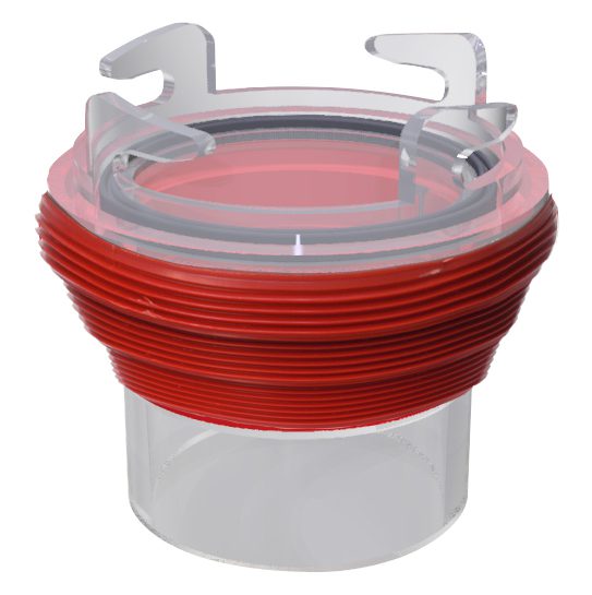 Valterra Sewer Hose Connector, Red, Bayonet