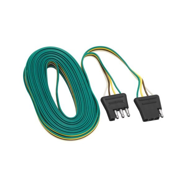 Tow Ready 4-Flat Trailer Wiring Connector, 18-Gauge, 7.5 Amp, Black