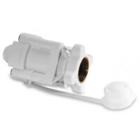 SHURflo Water Pressure Regulator, 0-50 PSI, White, 3/4" Inlet, 1/2" Outlet