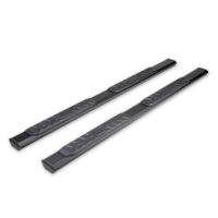 TrailFX A4 Hexagon Nerf Bar, 4.5 Inch Diameter, Black Aluminum, Set of 2