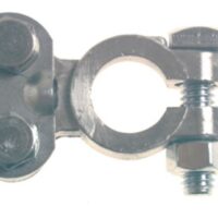East Penn Top Post Battery Terminal, 2-Position, 6/1 Gauge, Gray