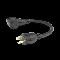 Furrion 30-Amp Power Cord Adapter, L14-30P to TT-30R, Black