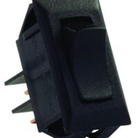 JR Products Momentary Switch, On-Off, 13 Amp, Black