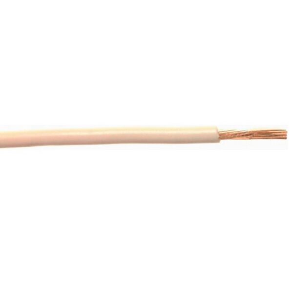 East Penn 12 Gauge Primary Wire, 15 Feet Spool, White