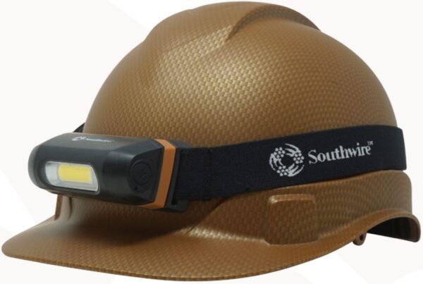 Southwire Head Mount LED Flashlight, 120 Lumens, Rechargeable