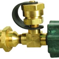 JR Products Green Quick Connect Propane Tee Fitting