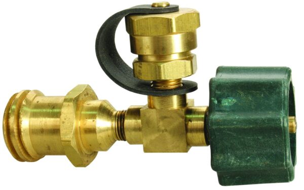 JR Products Green Quick Connect Propane Tee Fitting
