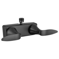 Dura Faucet Shower Diverter Faucet, 4 Inch Wall Mount, Dual Lever, Black