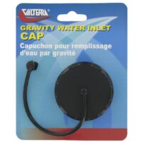 Valterra Fresh Water Inlet Cap, Bayonet Lock, Black Plastic
