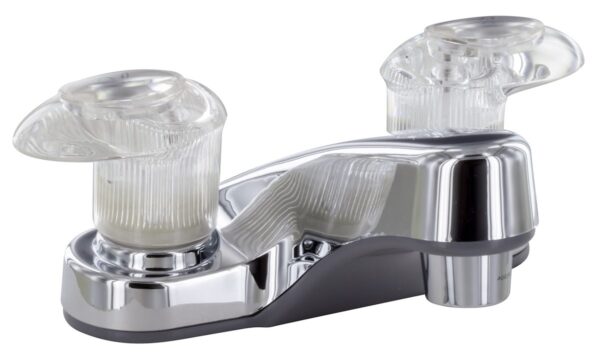 Phoenix Products Lavatory Faucet, 4 Inch Low-Arc, Chrome Silver