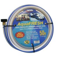 Valterra Fresh Water Hose 50 ft, 1/2 Inch, 160 PSI, White
