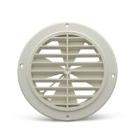 B&B Molders 5-1/4 inch Ceiling Register with Damper, White