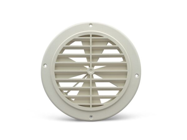 B&B Molders 5-1/4 inch Ceiling Register with Damper, White