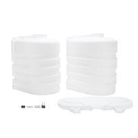 Camco Propane Tank Cover, White, Dual 20 Pound Tanks