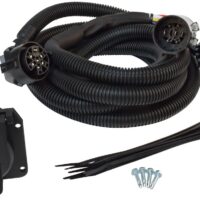 Valterra 7-Way Trailer Wiring Harness, Vehicle End, Black