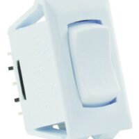 JR Products Momentary Switch, On-Off-On, 13 Amp, White