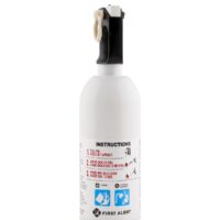 BRK Electronics Fire Extinguisher, 1.4 lb, Sodium Bicarbonate, UL 5-B:C, White