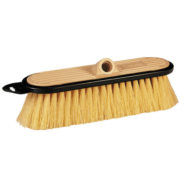 Mr. LongArm 10 Inch Stiff Wash Brush, Yellow