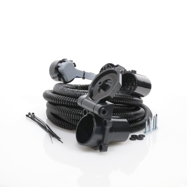 Hopkins 7-Blade Vehicle End Connector with 90-Degree Angle, Black