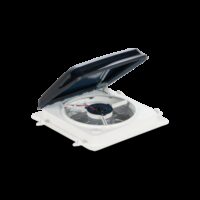 Dometic Roof Vent, 14 in x 14 in, Manual Opening, Smoke Lid