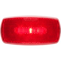 Optronics LED Clearance Light, Red, Oval, 4x2 Inch