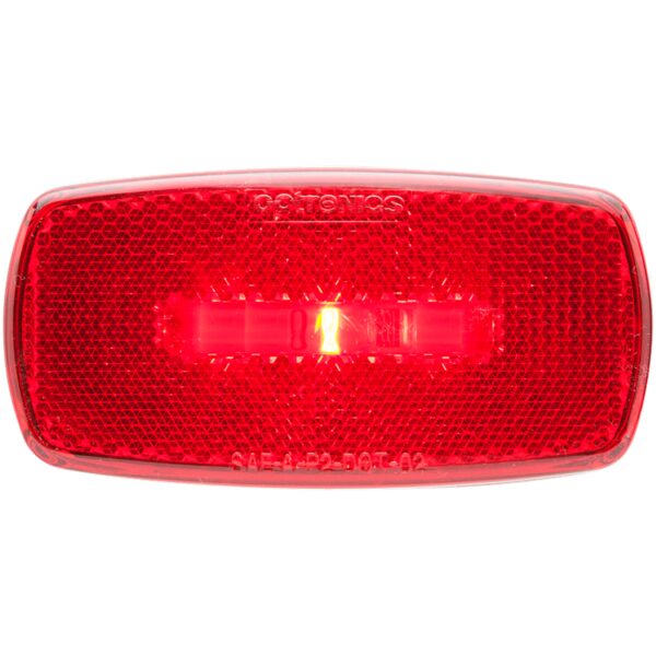 Optronics LED Clearance Light, Red, Oval, 4x2 Inch