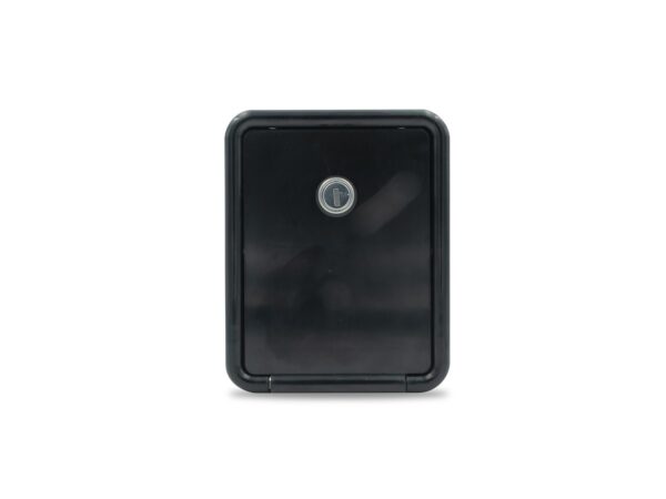B&B Molders Fresh Water Inlet with Door, Recessed Mount, Black