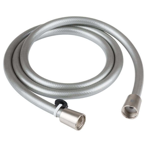 Dura Faucet 60 Inch Shower Head Hose, Silver Vinyl with Connector