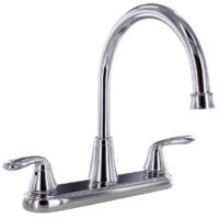 Phoenix 2-Handle Kitchen Faucet, 8 Inch, Chrome Plated