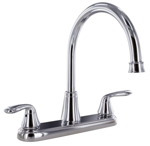 Phoenix 2-Handle Kitchen Faucet, 8 Inch, Chrome Plated