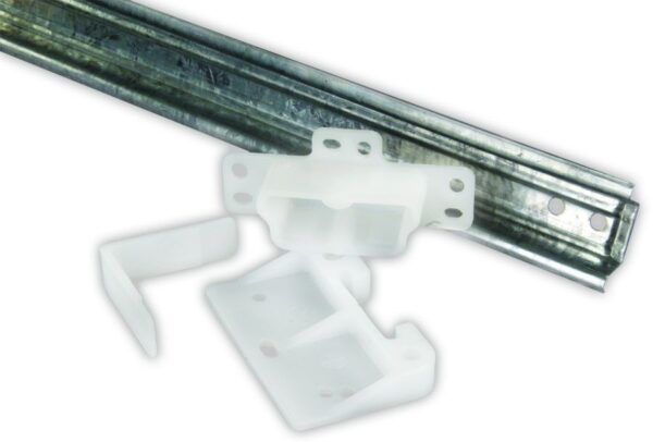 JR Products 22" Roller Drawer Slide, Universal, White