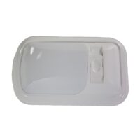 Arcon Euro-Style Dome Light, 8 x 4.75 Inch, White, Incandescent
