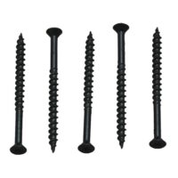 AP Products Wood Screw Number 8, 3 Inch, Square Recess Flat Head, Pack of 100