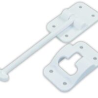 JR Products 6 Inch T-Style Door Catch, Polar White