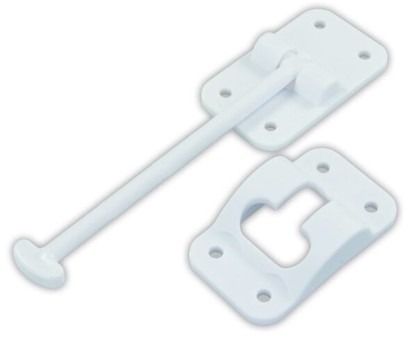 JR Products 6 Inch T-Style Door Catch, Polar White