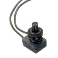 Ventline Momentary Push Button Switch, Plastic, Wire Lead