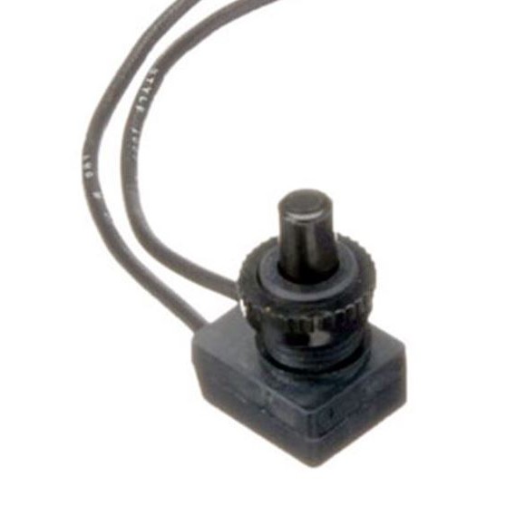 Ventline Momentary Push Button Switch, Plastic, Wire Lead