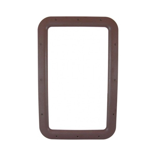 Valterra Interior Entry Door Window Frame, Brown, 24-3/4 Inch x 15-3/4 Inch