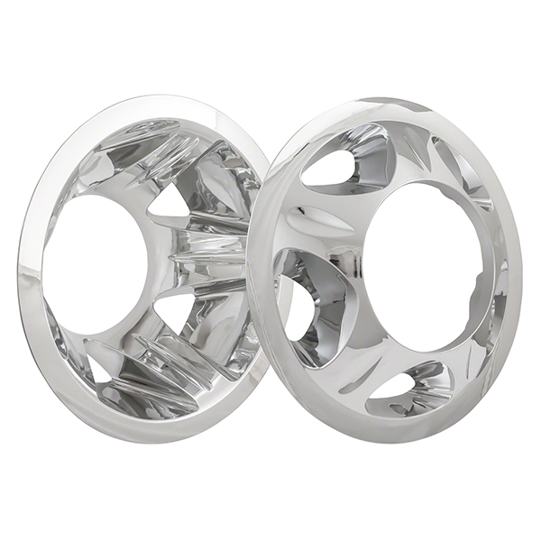 Coast To Coast 17-Inch 8-Lug Wheel Simulator, Chrome Plated, ABS, Set of 4