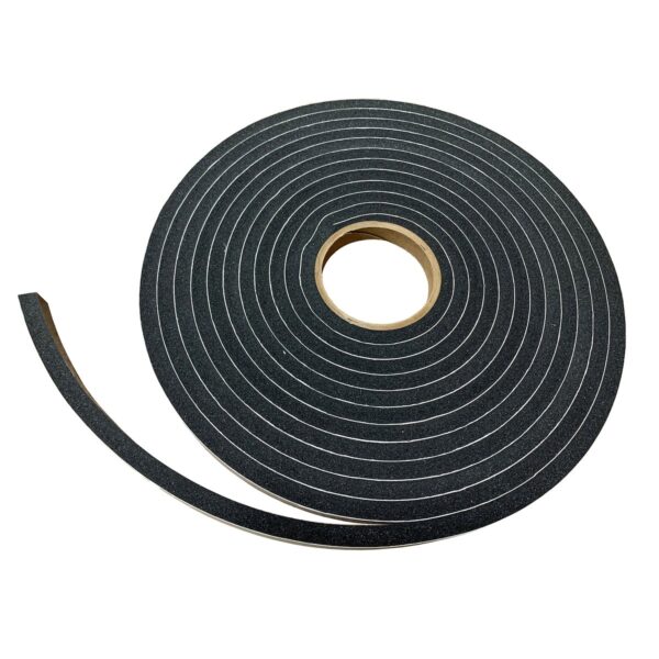 AP Products Door and Window Channel Seal, Black, 25 Feet, Adhesive-backed