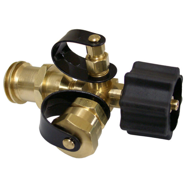Marshall Excelsior Propane Splitter, ACME to Tee, Dual 1 Inch-20 Male